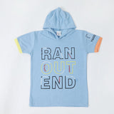 Boys Hooded T-Shirt - Sky Blue, Boys T-Shirts, Chase Value, Chase Value