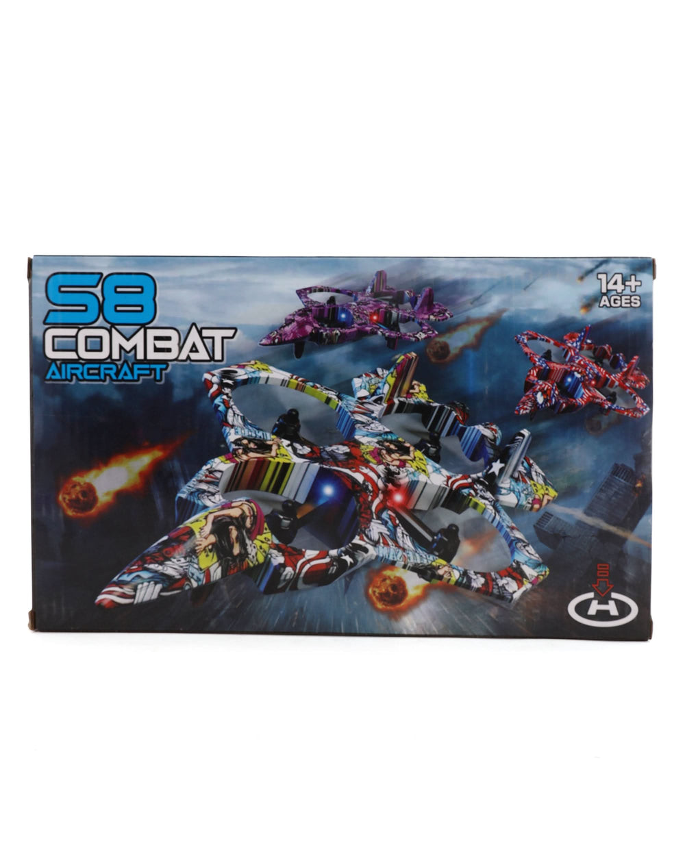 2.4G Remote Control Airplane with LED Lights, Remote Control, Chase Value, Chase Value