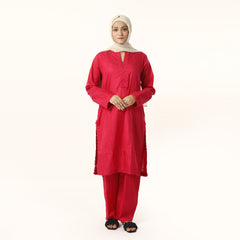 Women's Fancy 2Pcs Suit -  Tea Pink