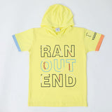 Boys Hooded T-Shirt - Yellow, Boys T-Shirts, Chase Value, Chase Value