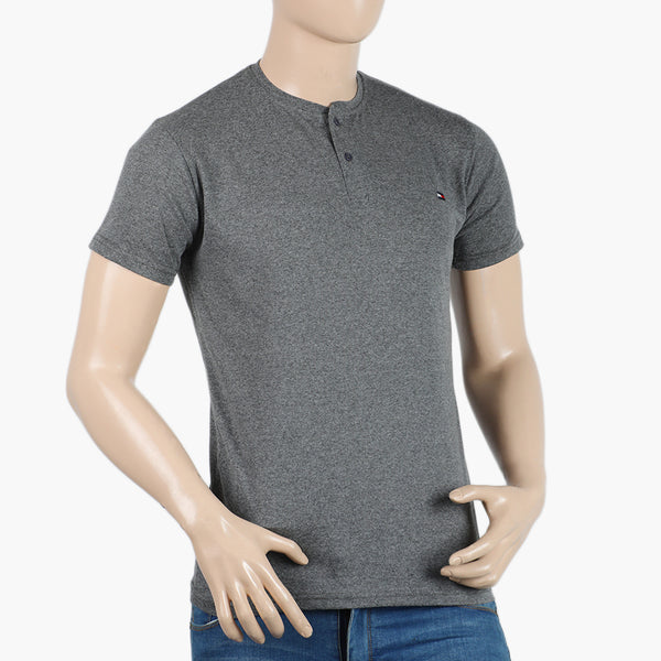 Men's Half Sleeves T-Shirt - Charcoal, Men's T-Shirts & Polos, Chase Value, Chase Value