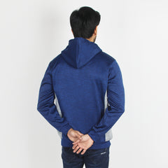 Men's Full Sleeves Hoodie Jacket - Navy Blue