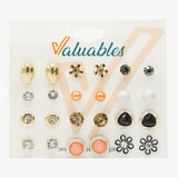 Girls Top Card Pack of 12 - Multi Color, Girls Earrings & Tops, Chase Value, Chase Value