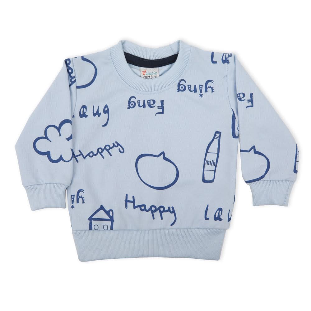 Newborn Boys Full Sleeves T-Shirt - Blue, Newborn Boys Shirts & T-Shirts, Chase Value, Chase Value