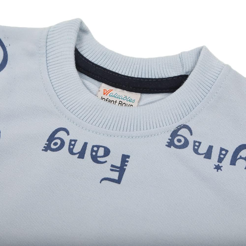 Newborn Boys Full Sleeves T-Shirt - Blue, Newborn Boys Shirts & T-Shirts, Chase Value, Chase Value