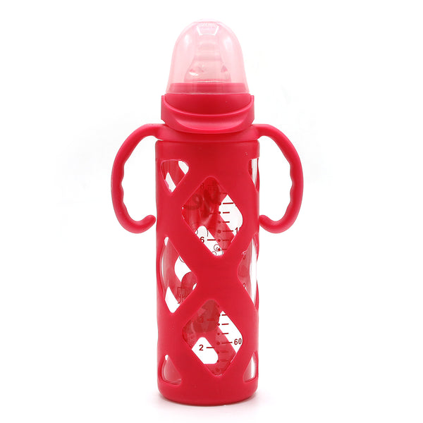 Feeder Bottle 240ml - Dark Pink