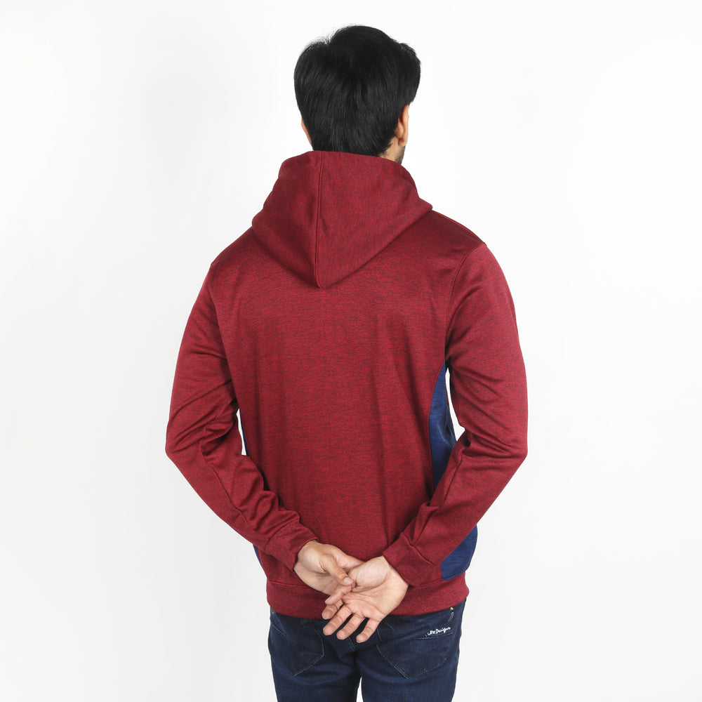 Men's Full Sleeves Hoodie Jacket - Maroon, Men's Jackets & Hoodies, Chase Value, Chase Value