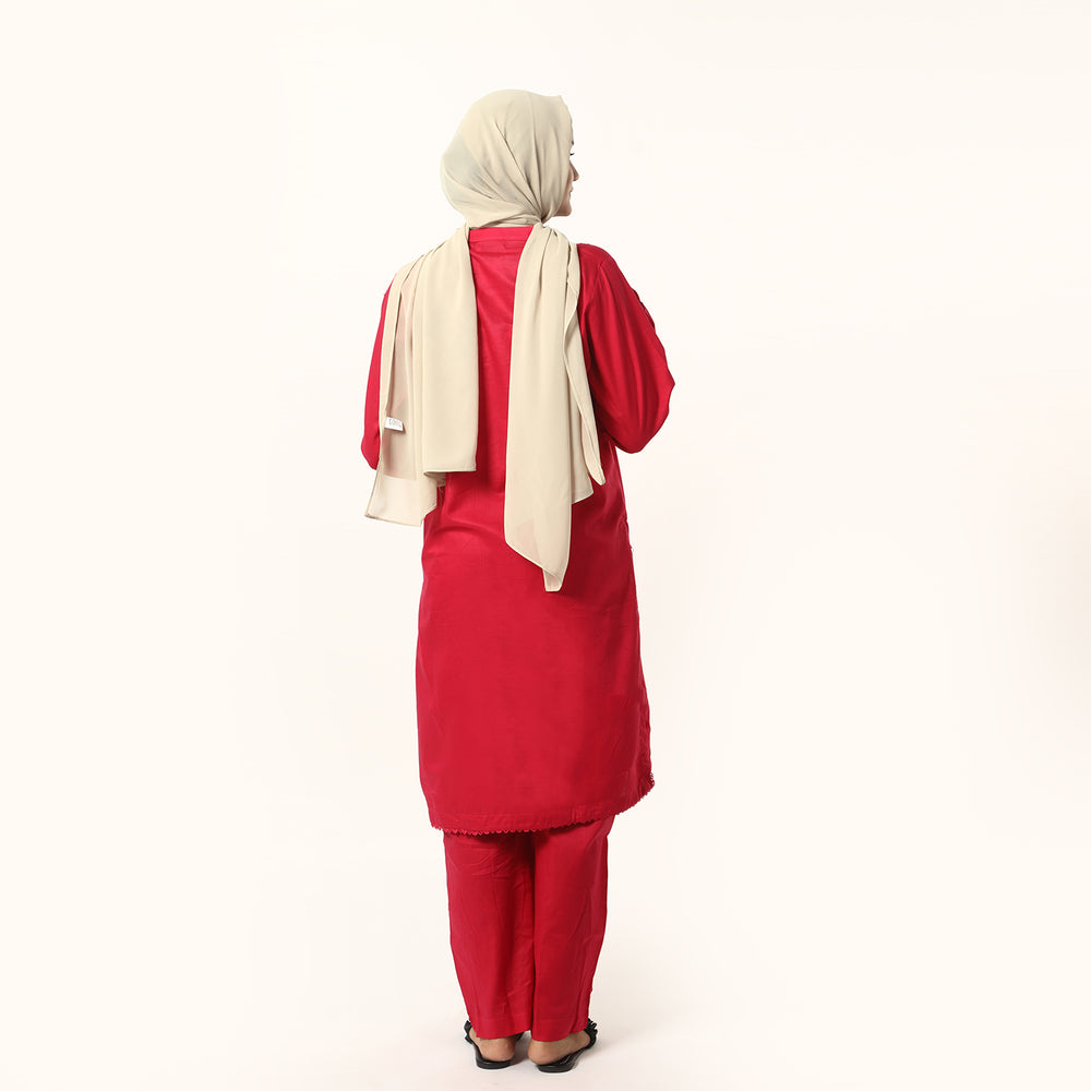 Women's Fancy 2Pcs Suit -  Tea Pink, Women Shalwar Suits, Chase Value, Chase Value