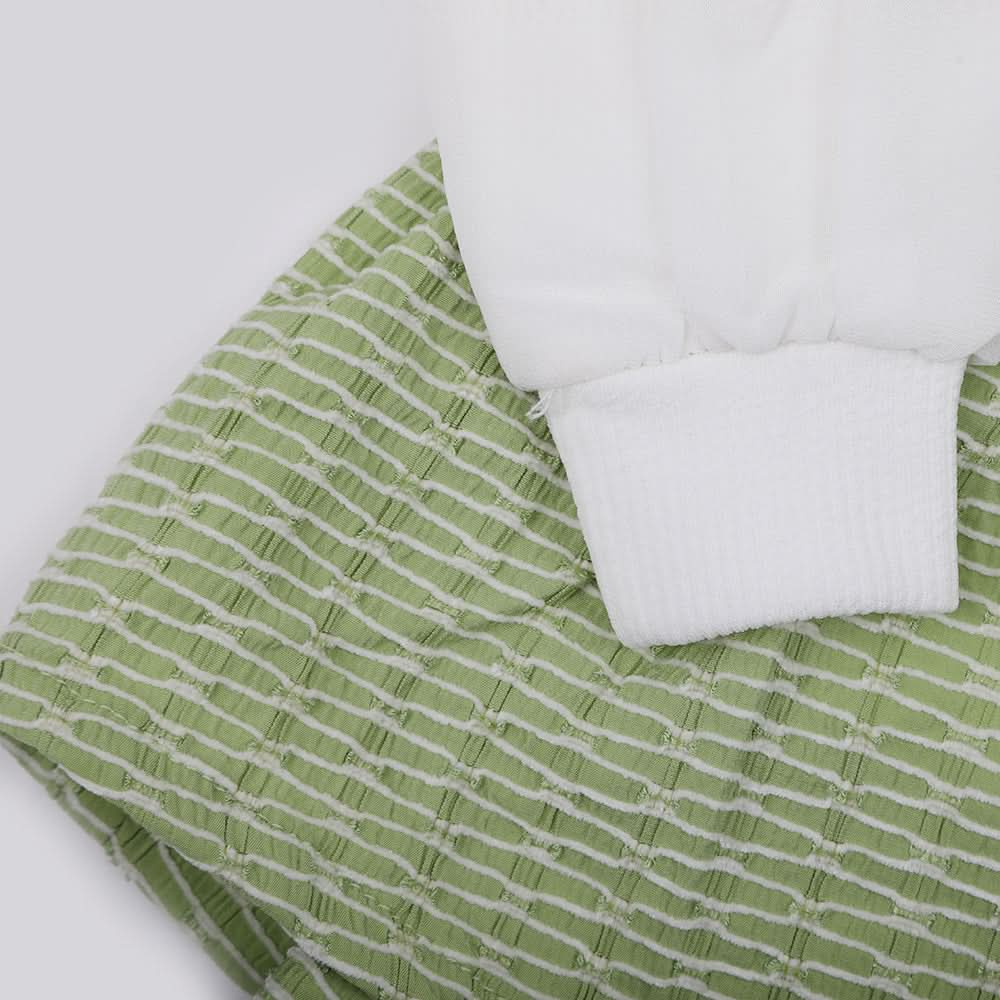Girls Full Sleeves 3pcs Suit - Green, Girls Suits, Chase Value, Chase Value