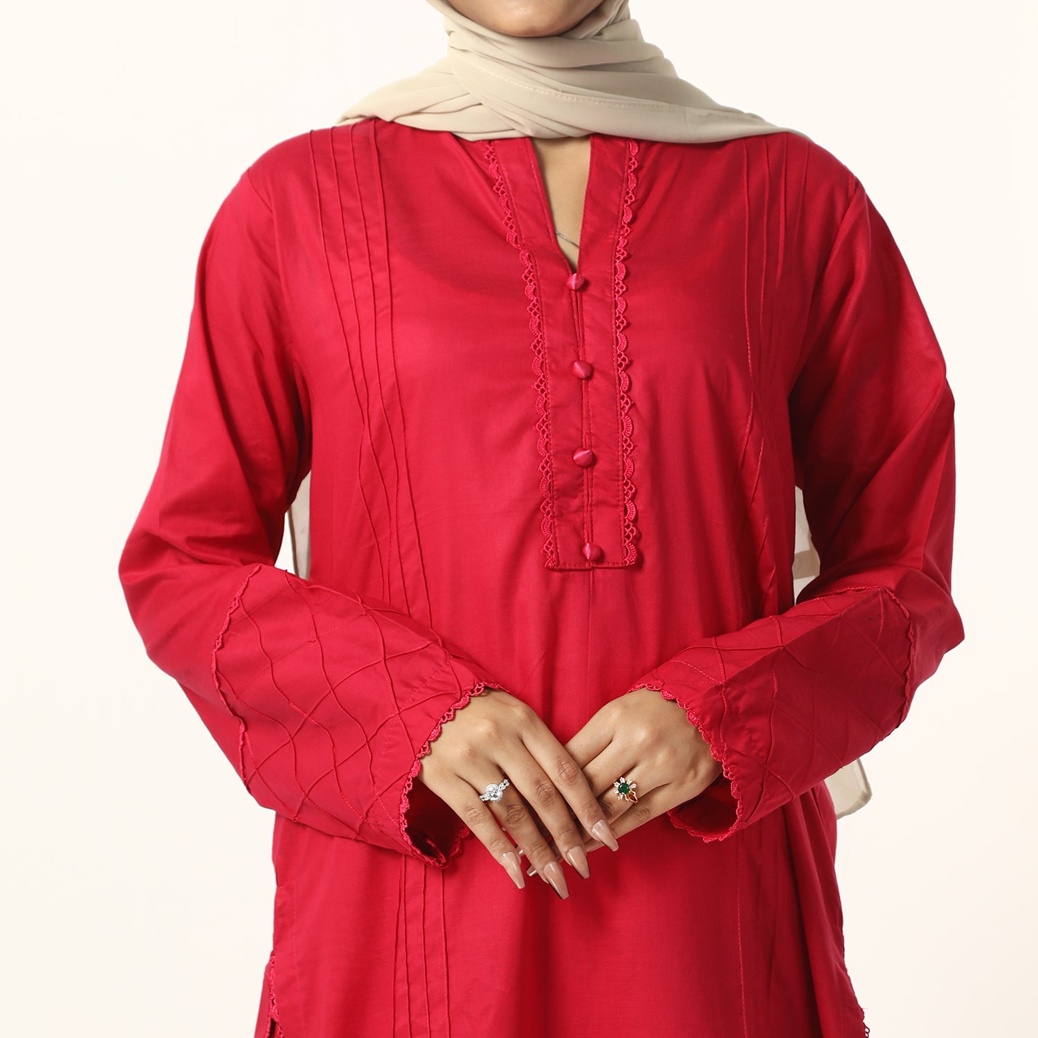 Women's Fancy 2Pcs Suit -  Tea Pink, Women Shalwar Suits, Chase Value, Chase Value