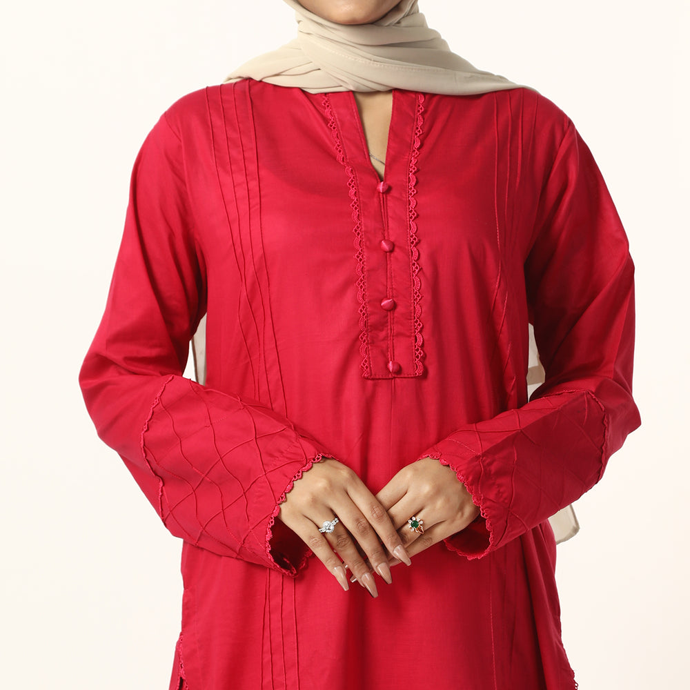 Women's Fancy 2Pcs Suit -  Tea Pink, Women Shalwar Suits, Chase Value, Chase Value