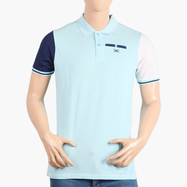 Eminent Men's Half Sleeves Polo T-Shirt - Sky Blue