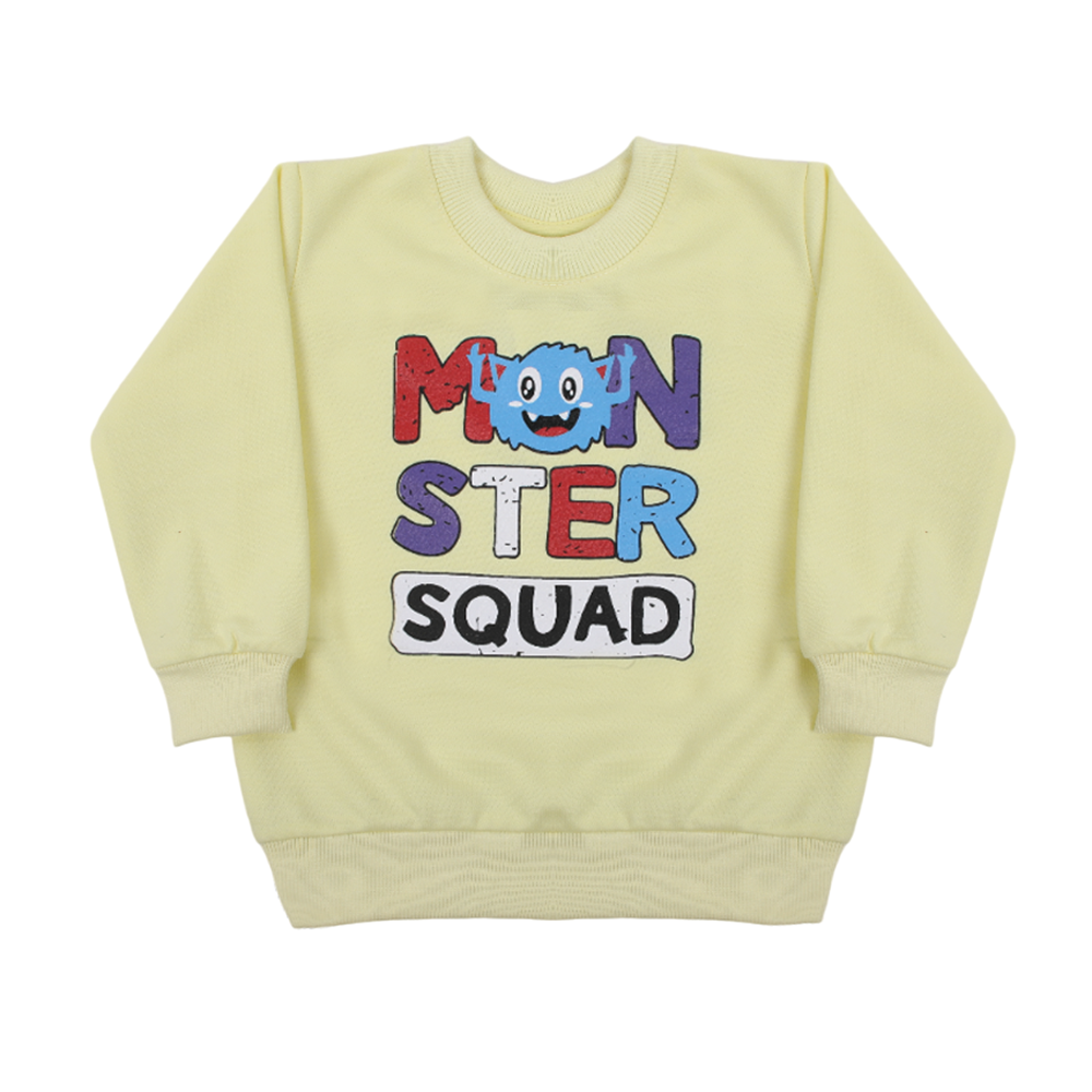 Boys Full Sleeves SweatShirt - Lemon, Boys Hoodies & Sweat Shirts, Chase Value, Chase Value