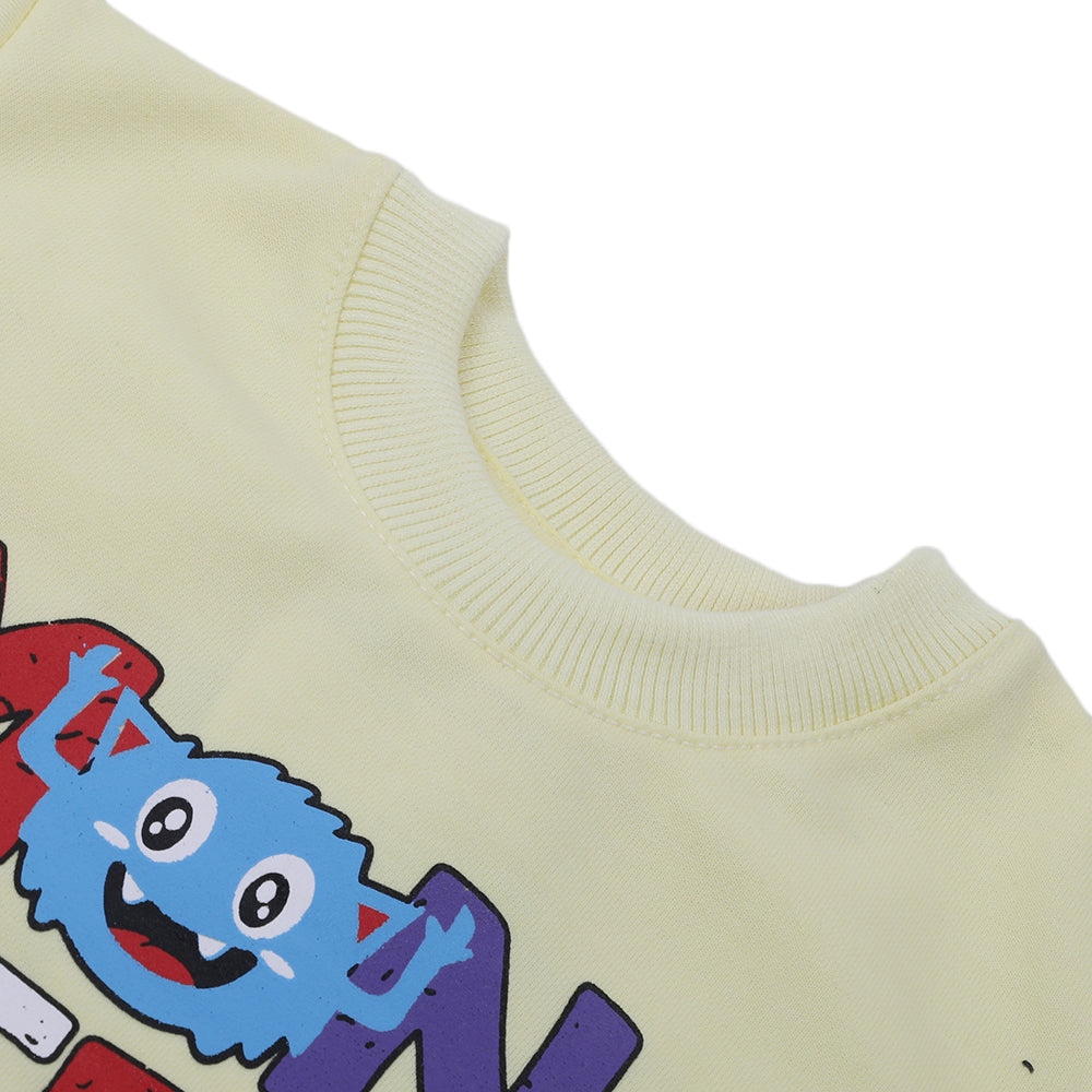 Boys Full Sleeves SweatShirt - Lemon, Boys Hoodies & Sweat Shirts, Chase Value, Chase Value