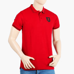 Men's Half Sleeves Polo T-Shirt - Red, Men's T-Shirts & Polos, Chase Value, Chase Value