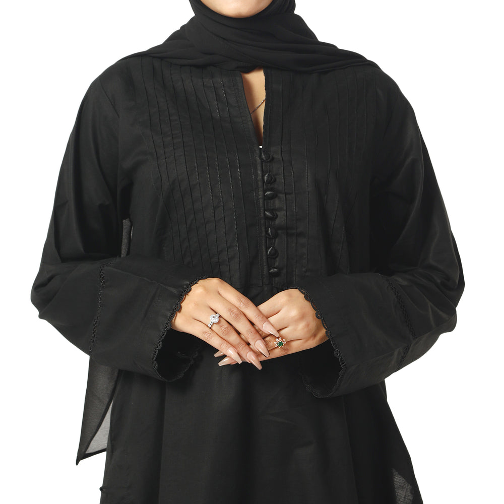 Women's Fancy 2Pcs Suit - Black, Women Shalwar Suits, Chase Value, Chase Value