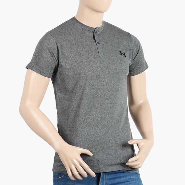 Men's Half Sleeves T-Shirt - Charcoal, Men's T-Shirts & Polos, Chase Value, Chase Value