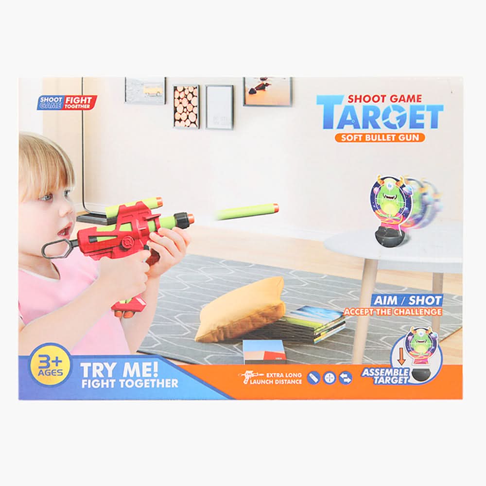 Shoot Game Taroet Soft Bullet Gun - 2116D, Weapon Toys, Chase Value, Chase Value