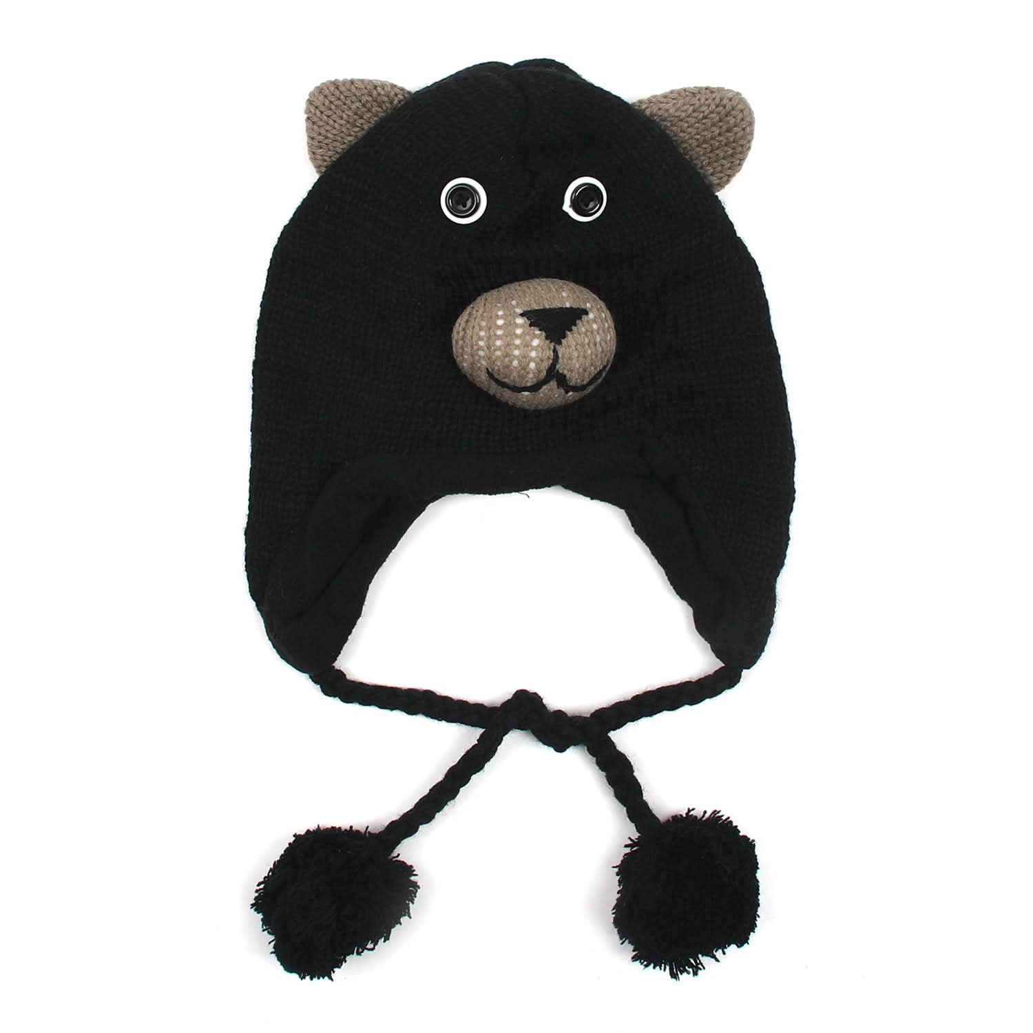 Kids Woolen Cap - Black, Boys Caps & Gloves, Chase Value, Chase Value