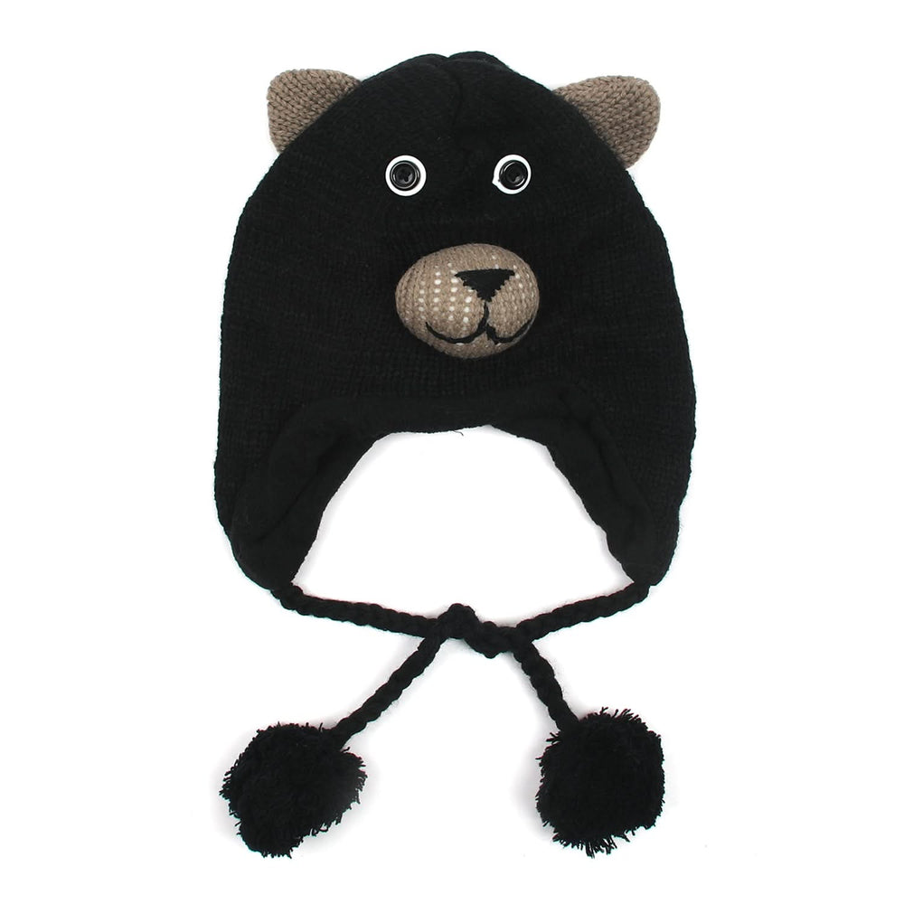Kids Woolen Cap - Black, Boys Caps & Gloves, Chase Value, Chase Value