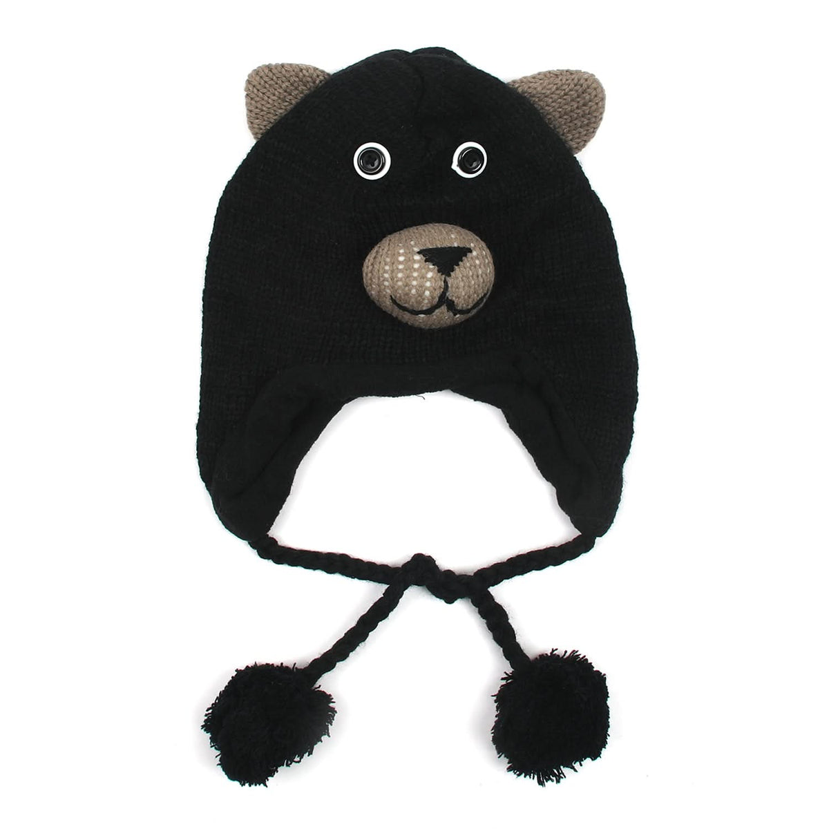 Kids Woolen Cap - Black, Boys Caps & Gloves, Chase Value, Chase Value