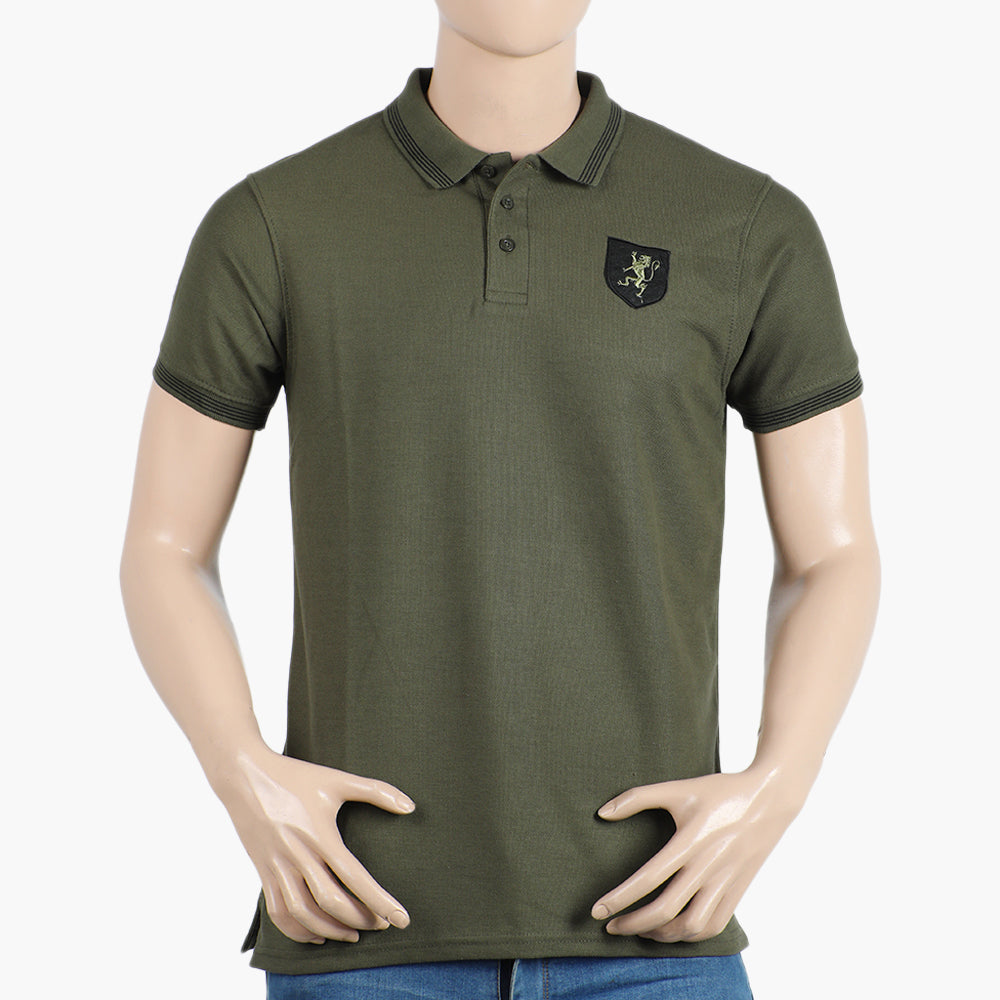Men's Half Sleeves Polo T-Shirt - Green, Men's T-Shirts & Polos, Chase Value, Chase Value