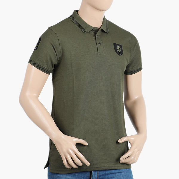 Men's Half Sleeves Polo T-Shirt - Green, Men's T-Shirts & Polos, Chase Value, Chase Value