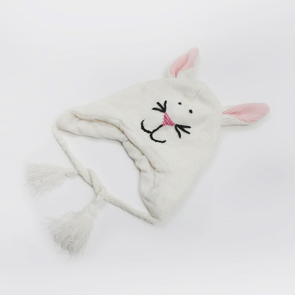 Kids Woolen Cap - Off White, Boys Caps & Gloves, Chase Value, Chase Value