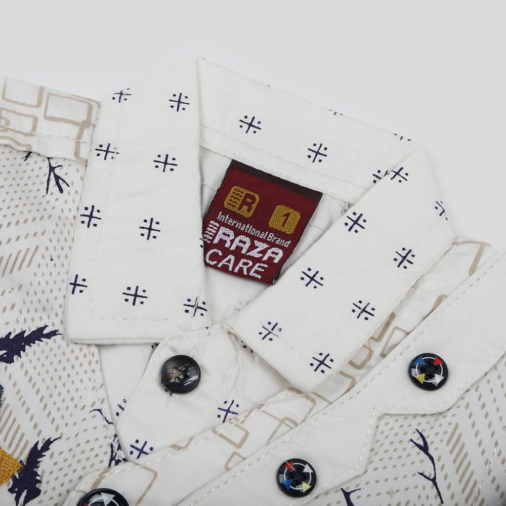 Newborn Boys Full Sleeves Suit - Off White, Newborn Boys Sets & Suits, Chase Value, Chase Value