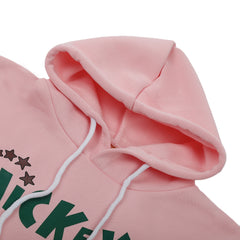 Girls Full Sleeves Hoodie T-Shirt - Baby Pink