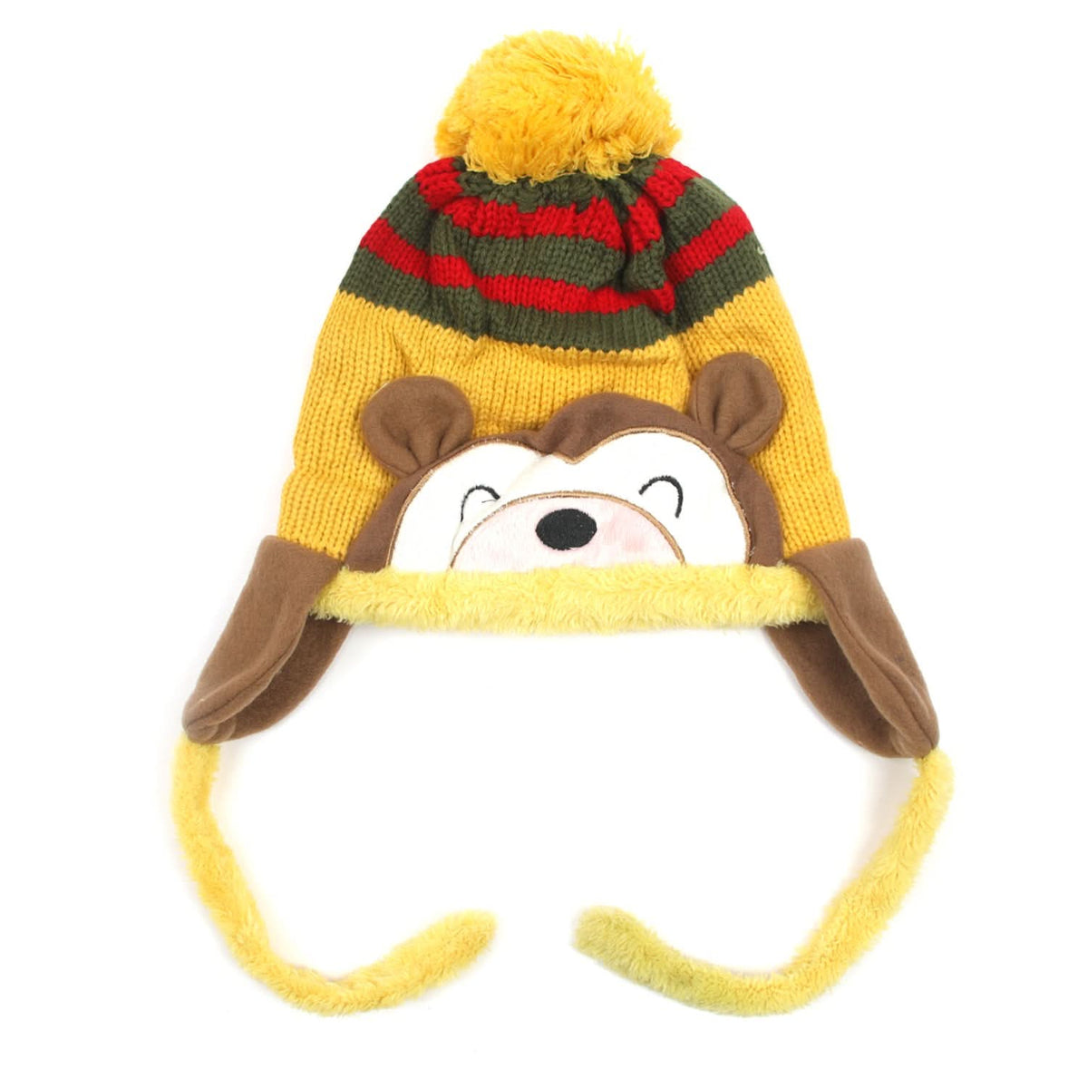 Kids Woolen Cap - Yellow, Boys Caps & Gloves, Chase Value, Chase Value