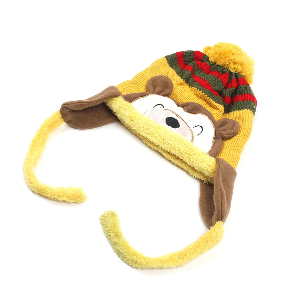 Kids Woolen Cap - Yellow, Boys Caps & Gloves, Chase Value, Chase Value