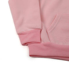 Girls Full Sleeves Hoodie T-Shirt - Baby Pink