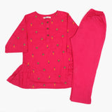 Girls Embroidered Shalwar Suit - Pink, Girls Shalwar Kameez, Chase Value, Chase Value