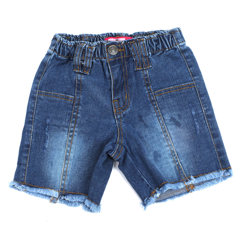 Eminent Girls Denim Short - Blue