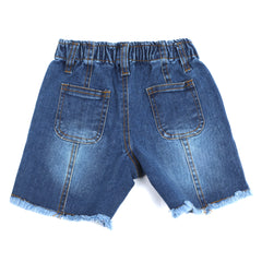 Eminent Girls Denim Short - Blue