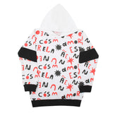 Girls Full Sleeves Hoodie T-Shirt - White, Girls Hoodies & Sweat Shirts, Chase Value, Chase Value