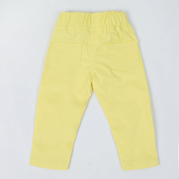 Newborn Girls Cotton Pant - Yellow, Newborn Girls Shorts Skirts & Pants, Chase Value, Chase Value
