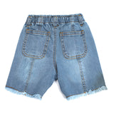 Eminent Girls Denim Short - Mid Blue, Girls Shorts Skirts, Eminent, Chase Value
