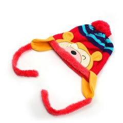 Kids Woolen Cap - Pink