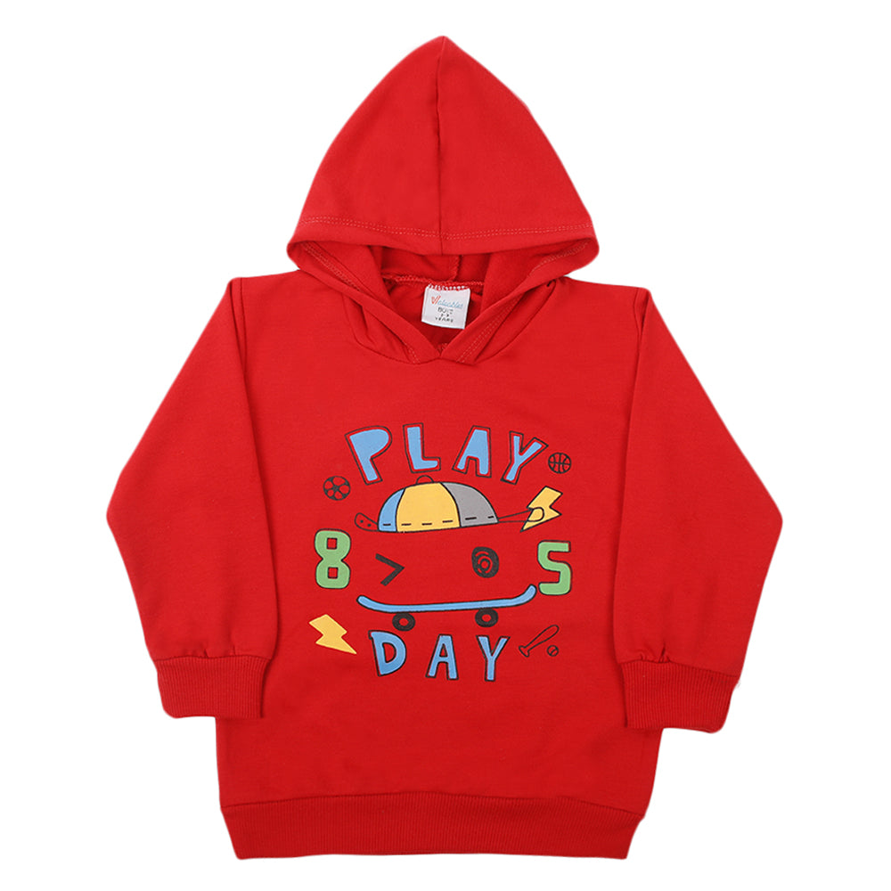 Boys Full Sleeves Hoodie - Red, Boys Hoodies & Sweat Shirts, Chase Value, Chase Value