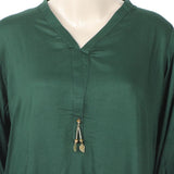 Women's Dyed Solid Co-Ord Set - Bottle Green, Women Co-Ord Set, Chase Value, Chase Value
