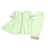 Eminent Girls Embroidered Stitched Shalwar Suit - Mint Green, Girls Shalwar Kameez, Eminent, Chase Value