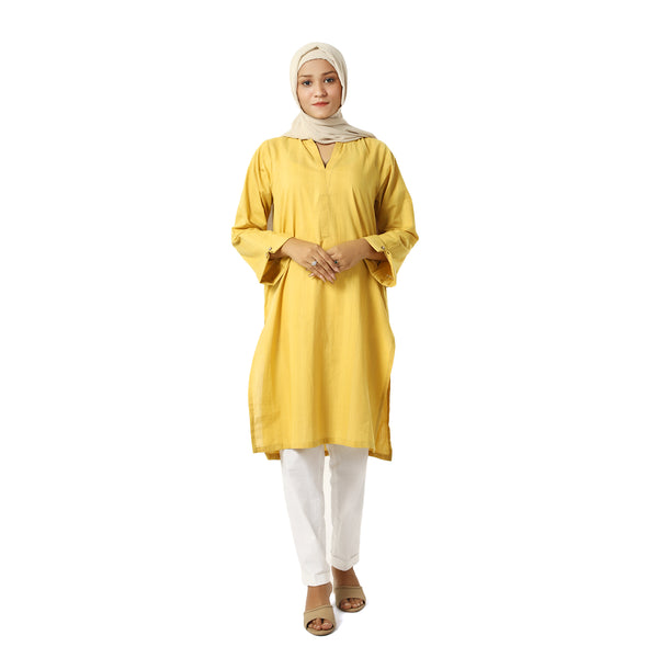 Women's Western Top - Mustard