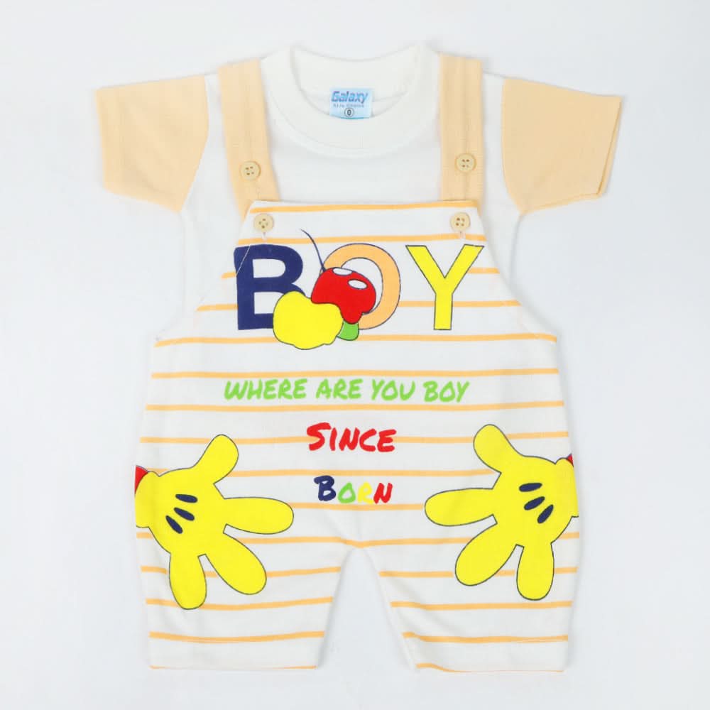 Newborn Boys Romper - Peach, Newborn Boys Rompers, Chase Value, Chase Value