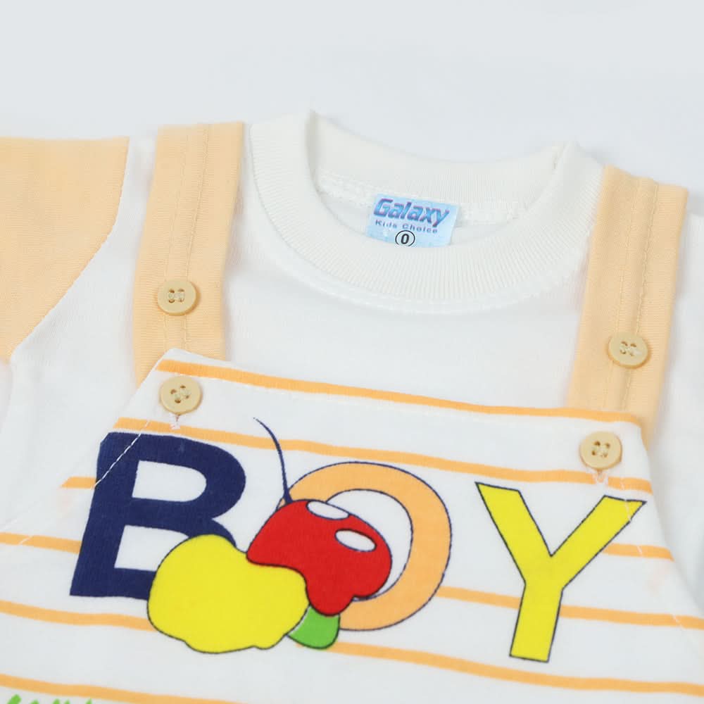 Newborn Boys Romper - Peach, Newborn Boys Rompers, Chase Value, Chase Value
