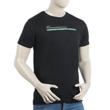 Eminent Men's Round Neck Half Sleeves Printed T-Shirt - Black, Men's T-Shirts & Polos, Eminent, Chase Value