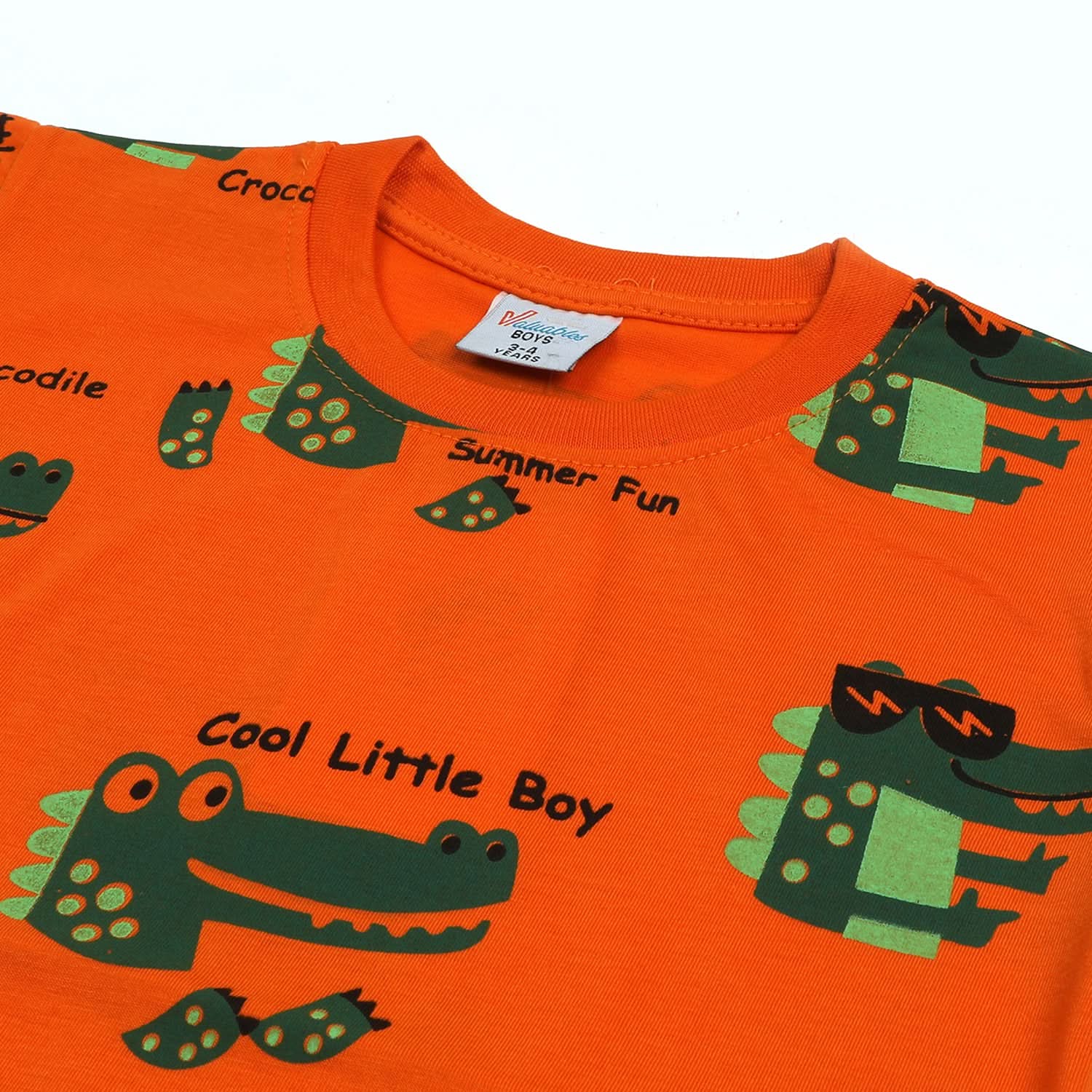 Boys Half Sleeves T-Shirt - Orange, Boys T-Shirts, Chase Value, Chase Value
