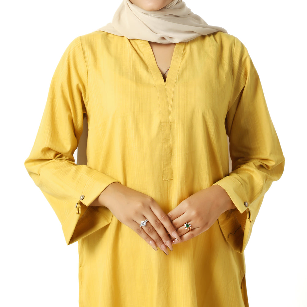 Women's Western Top - Mustard, Women T-Shirts & Tops, Chase Value, Chase Value