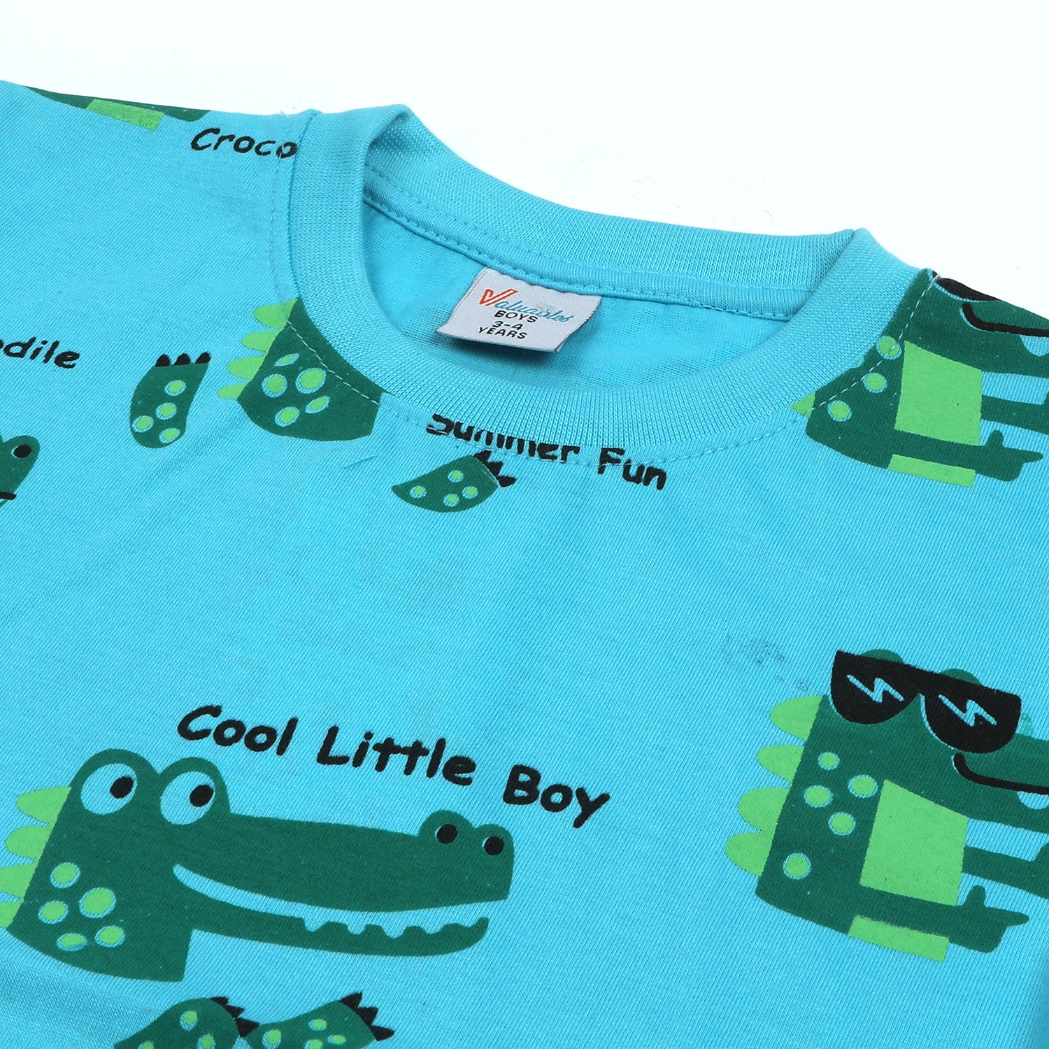 Boys Half Sleeves T-Shirt - Sky Blue, Boys T-Shirts, Chase Value, Chase Value